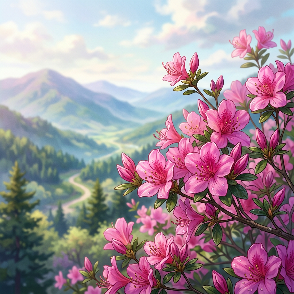 참꽃 축제 즐기기