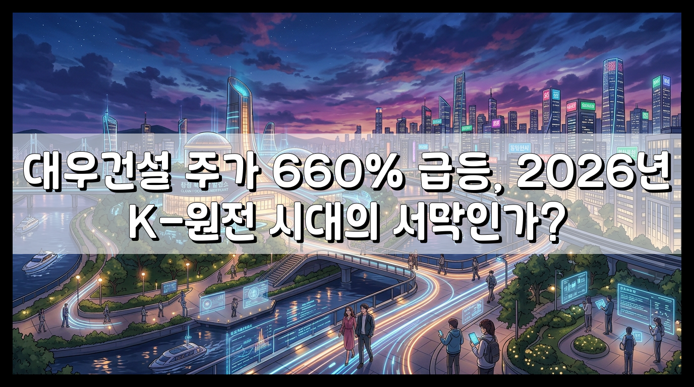 대우건설 주가 660% 급등, 2026년 K-원전 시대의 서막인가?