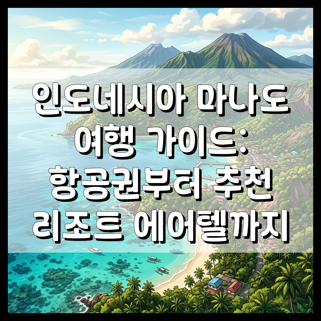 인도네시아 마나도 여행 가이드: 항공권부터 추천 리조트 에어텔까지