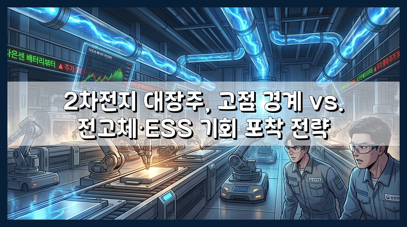 2차전지 대장주, 고점 경계 vs. 전고체·ESS 기회 포착 전략
