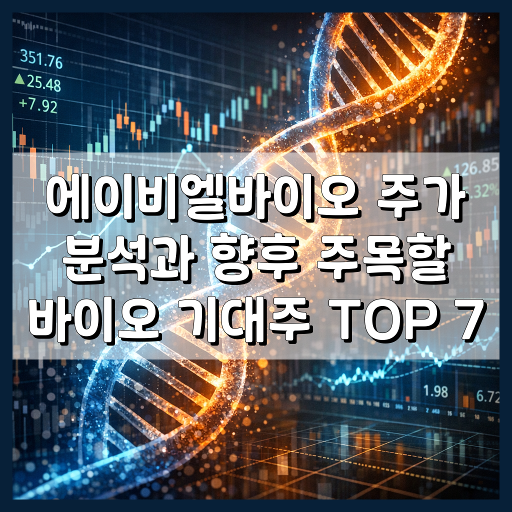 에이비엘바이오 주가 분석과 향후 주목할 바이오 기대주 TOP 7