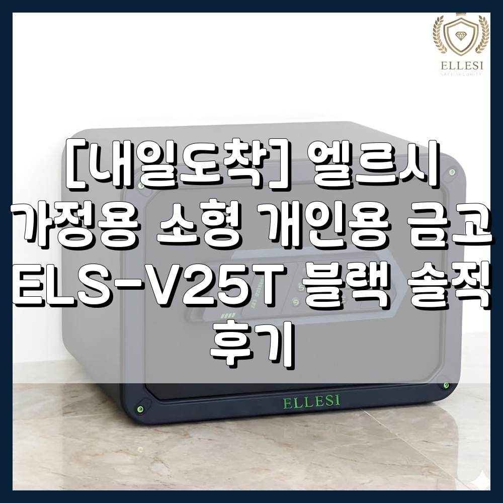[내일도착] 엘르시 가정용 소형 개인용 금고 ELS-V25T 블랙 솔직 후기