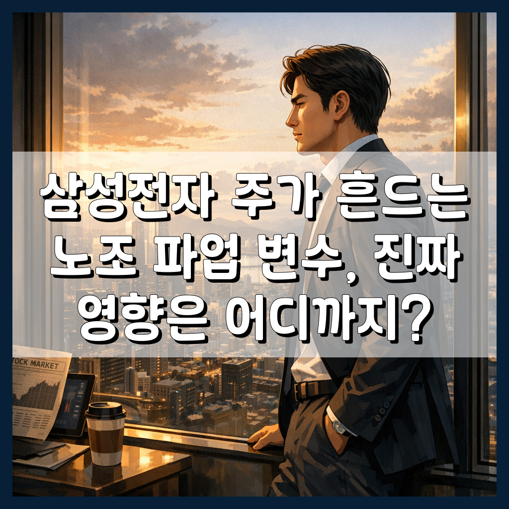 삼성전자 주가 흔드는 노조 파업 변수, 진짜 영향은 어디까지?