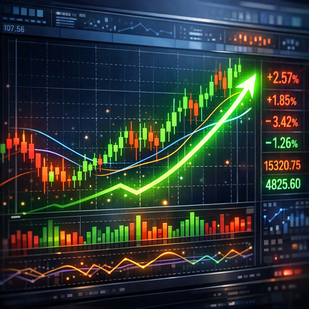 증권 차트 분석 화면