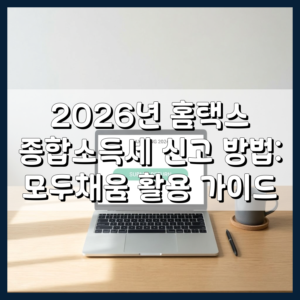 2026년 홈택스 종합소득세 신고 방법: 모두채움 활용 가이드