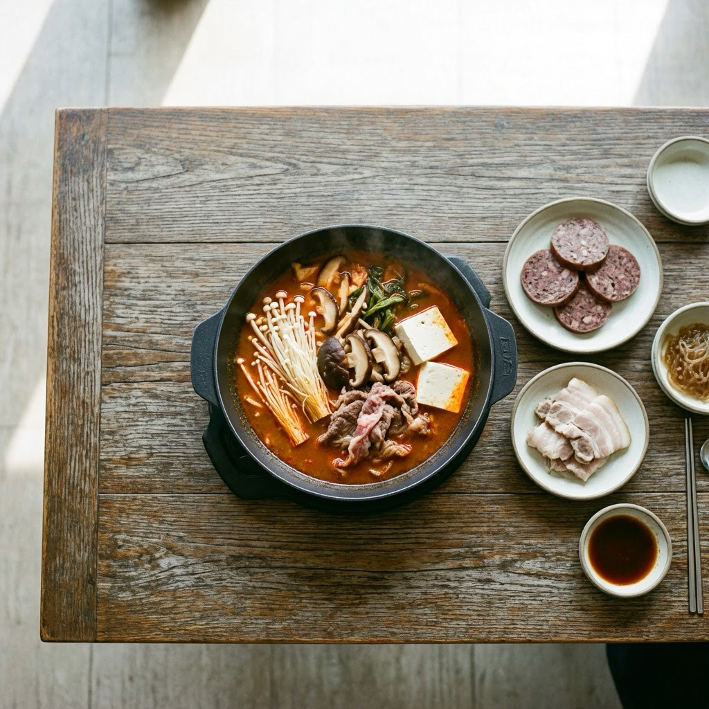 이천 맛집 수백당의 전골세트 한 상차림