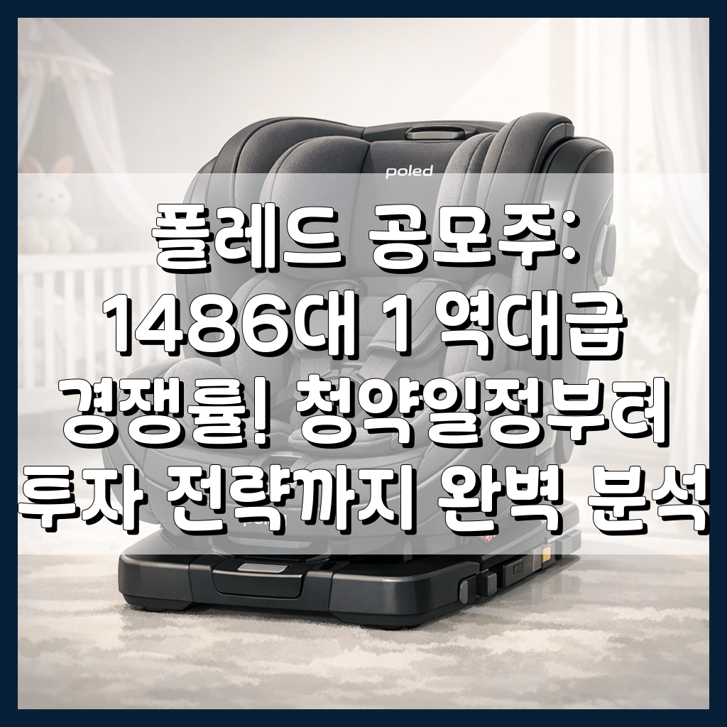폴레드 공모주: 1486대 1 역대급 경쟁률! 청약일정부터 투자 전략까지 완벽 분석