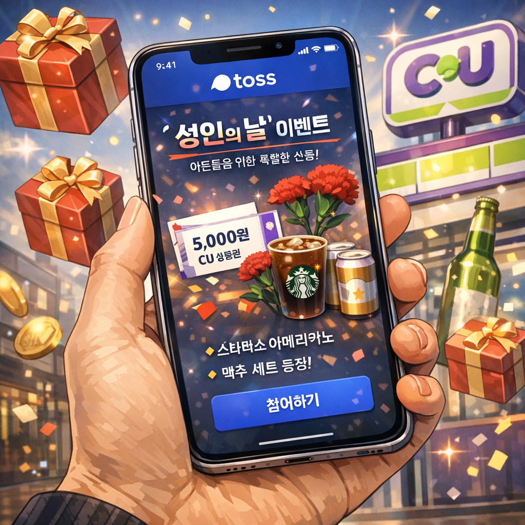 토스 어른이날 이벤트 시작 화면