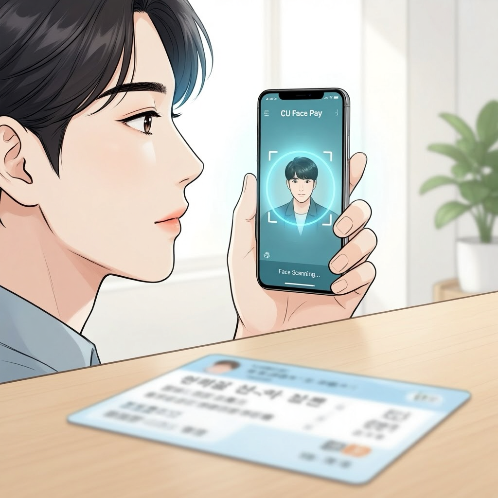 CU 페이스페이 등록 과정