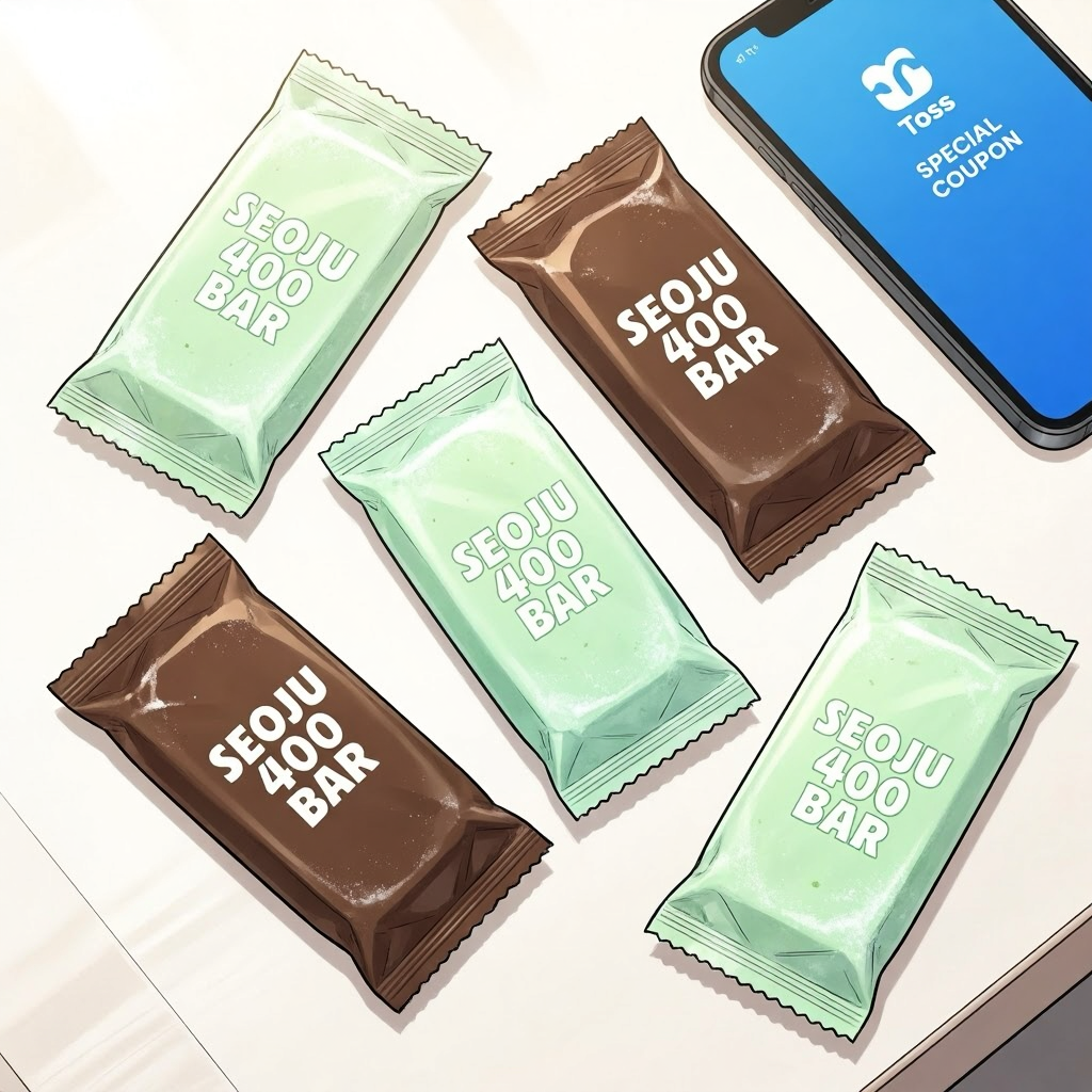 CU 400원 아이스크림과 토스 쿠폰
