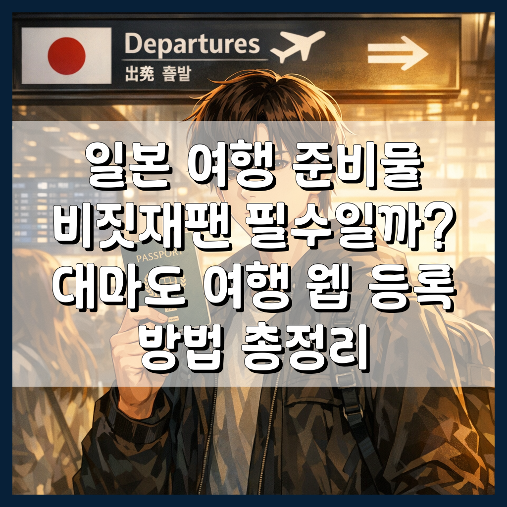 일본 여행 준비물 비짓재팬 이미지