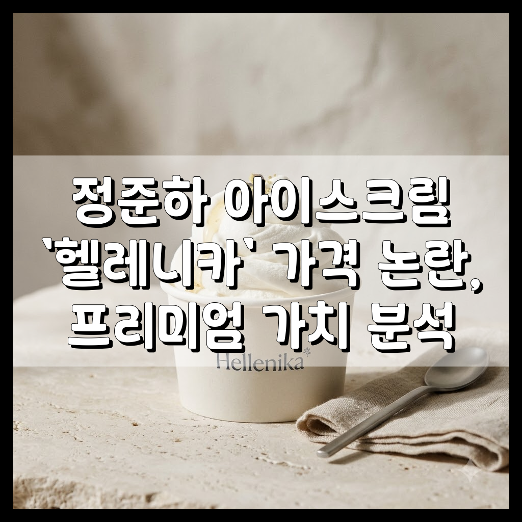정준하 아이스크림 헬레니카 메인 이미지